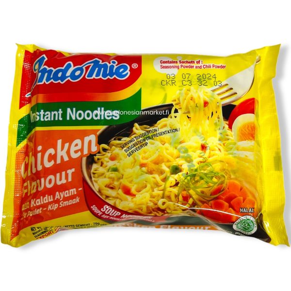 Indomie CHICKEN Pikanuudelikeitto kanan maku 70g