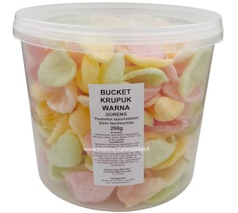 Bucket 5L paistettu tapiokalastu WARNA 250 g