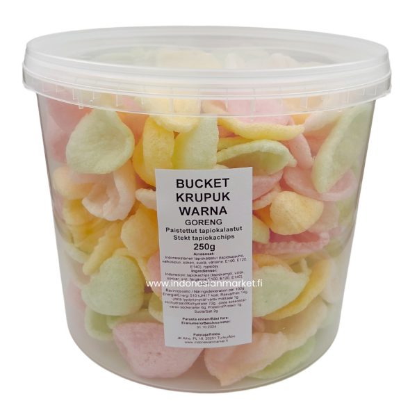 Bucket 5L fried krupuk WARNA 250 g