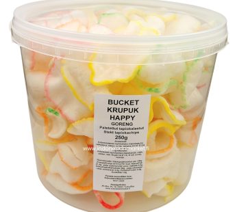 Bucket 5L paistettu krupuk HAPPY 250 g