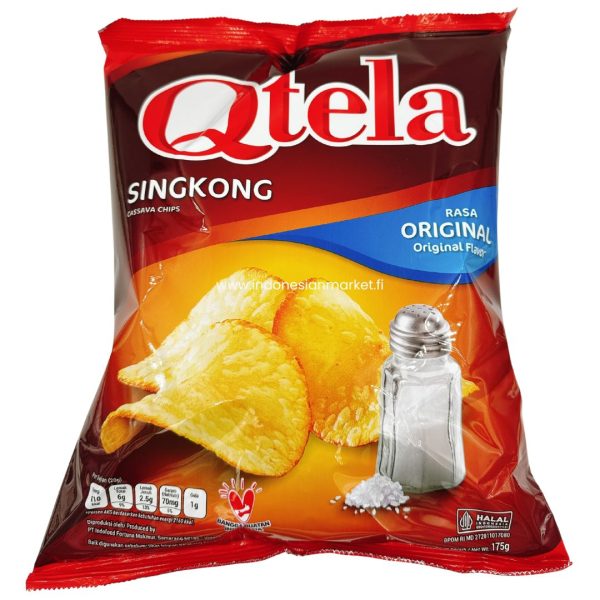 Qtela CASSAVA CHIPS maniokkisipsit ORIGIONAL maku 180 g