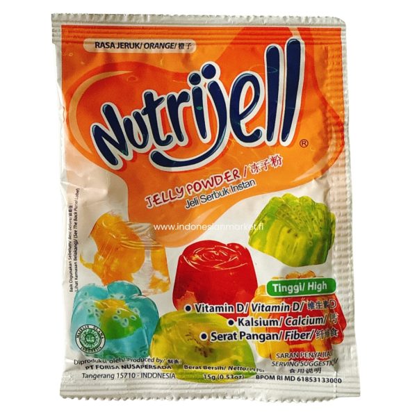 Nutrijell jelly powder - ORANGE flavour 15 g