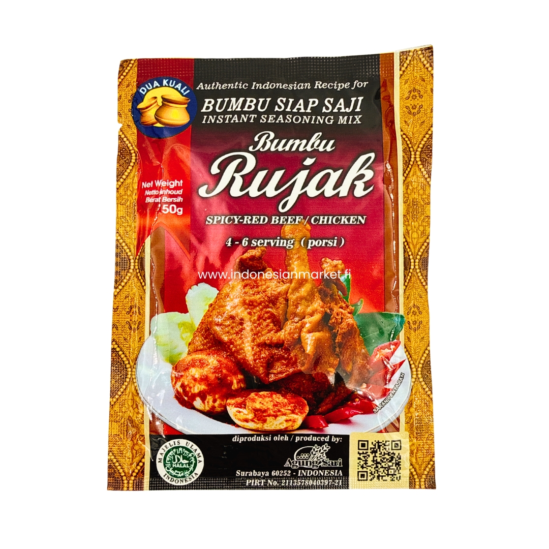 Dua kuali RUJAK maustetahna 50 g