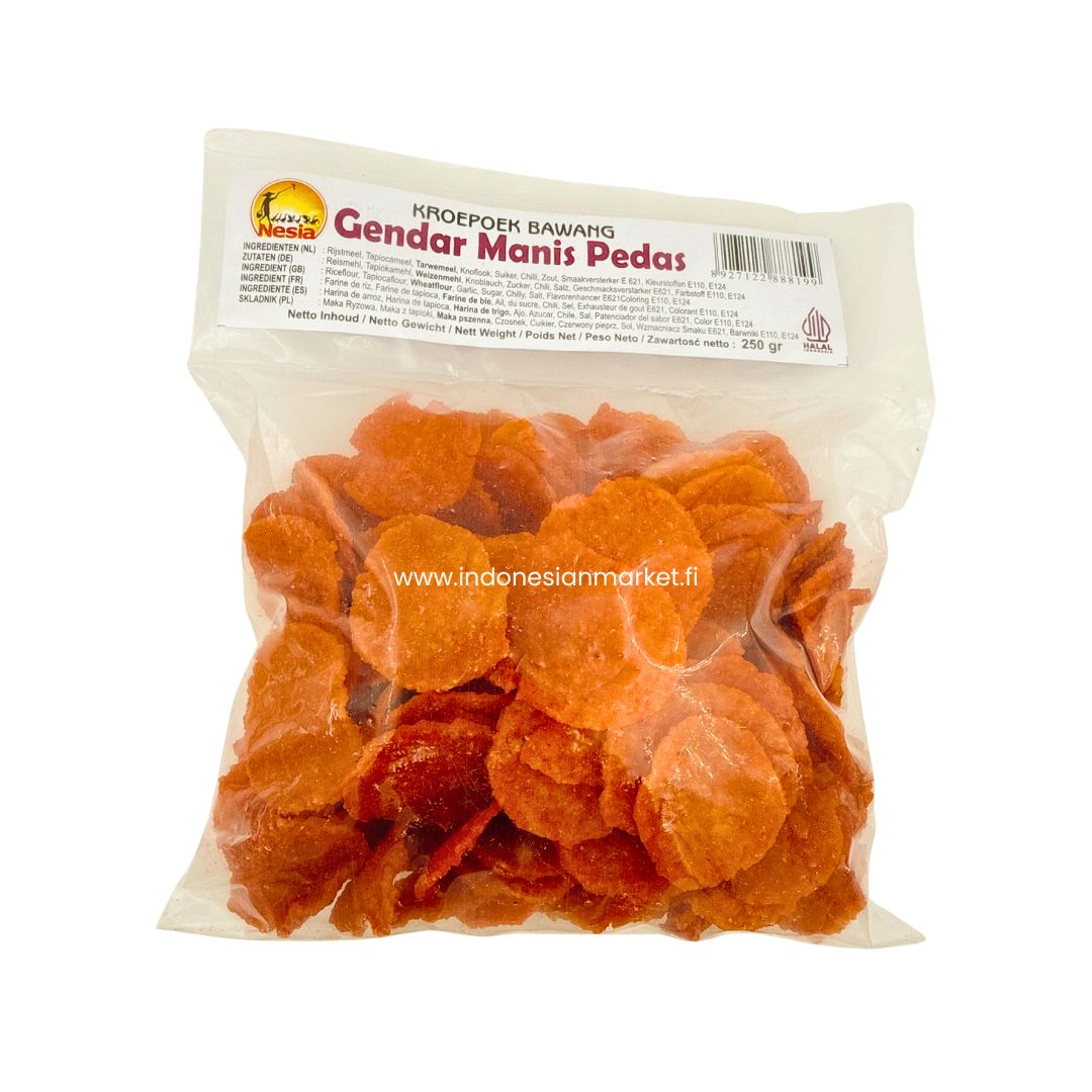 Nesia krupuk gendar manis pedas 250 g