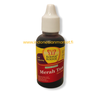 Koepoe-koepoe punainen elintarvike väri 30ml
