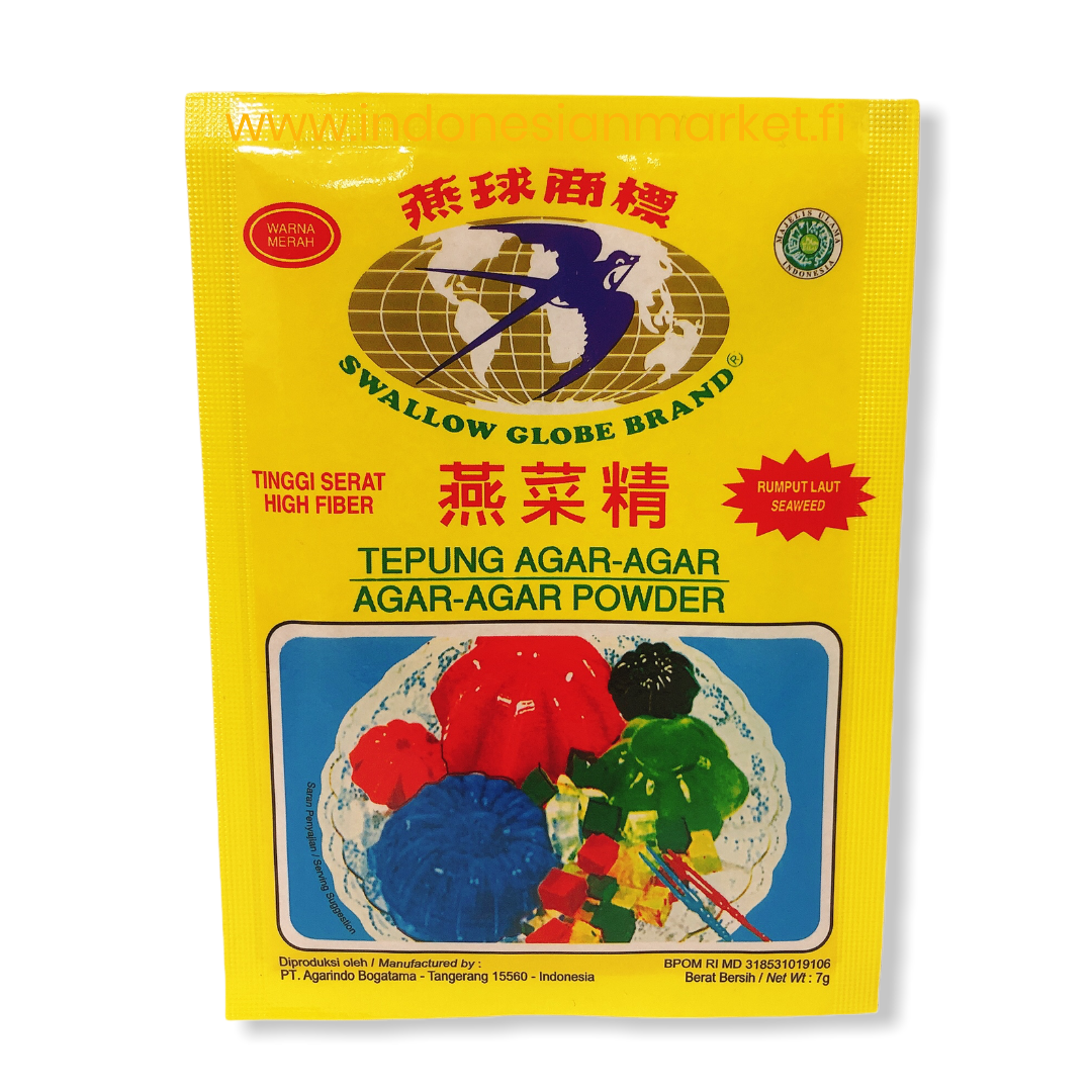 Swallow Globe Agar-Agar powder red 12g – indonesianmarket.fi